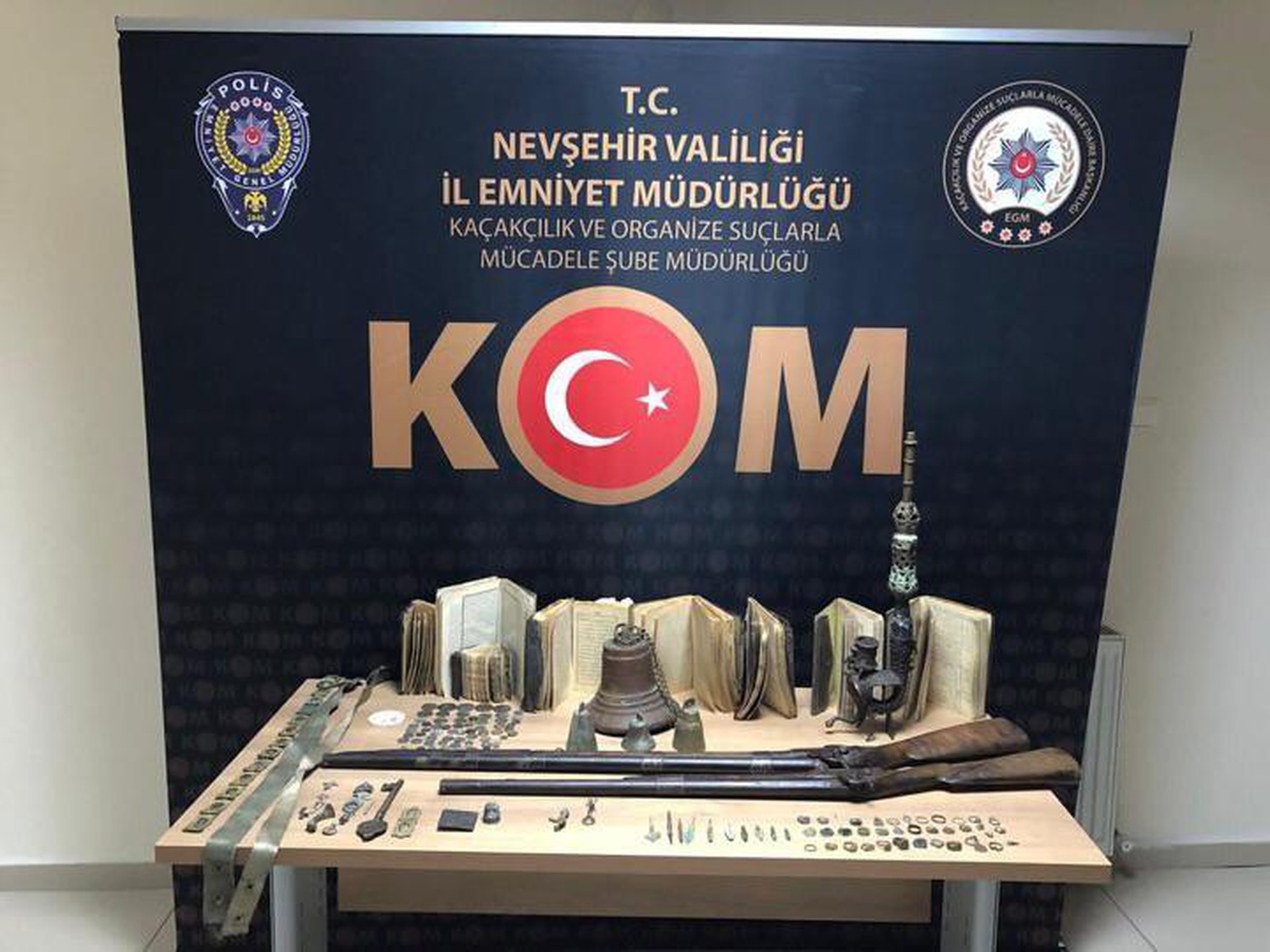 Nevşehir\'de 146 tarihi eser ele geçirildi