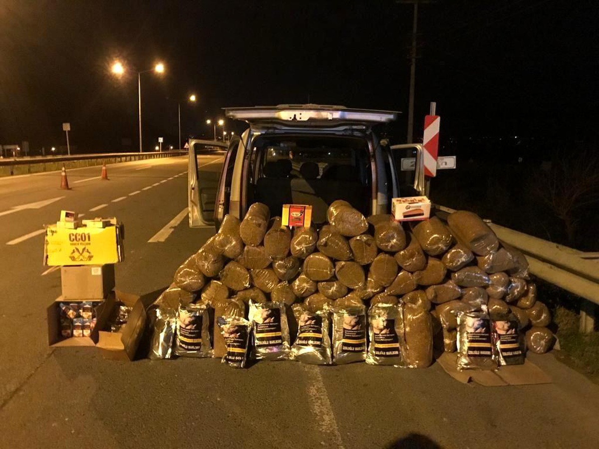 Ordu\'da 300 kg tütüne el konuldu