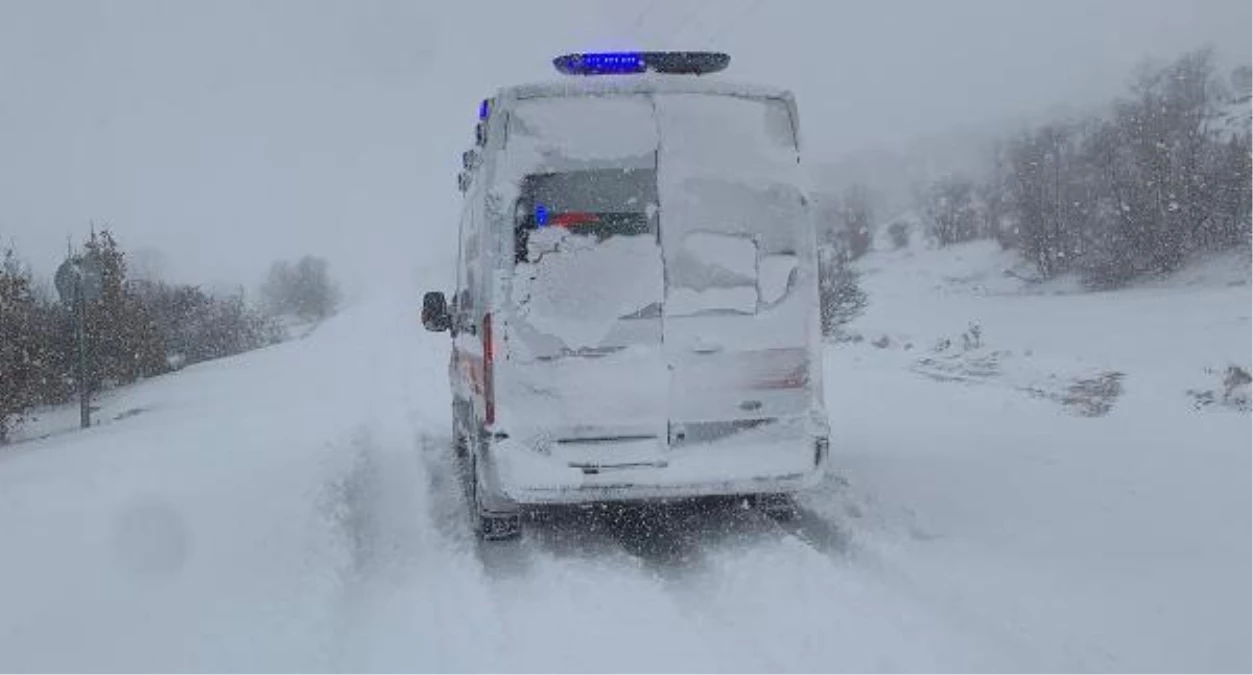 Son dakika... Yoğun kar nedeniyle hastaneye yetiştirilemeyince ambulansta doğum yaptı