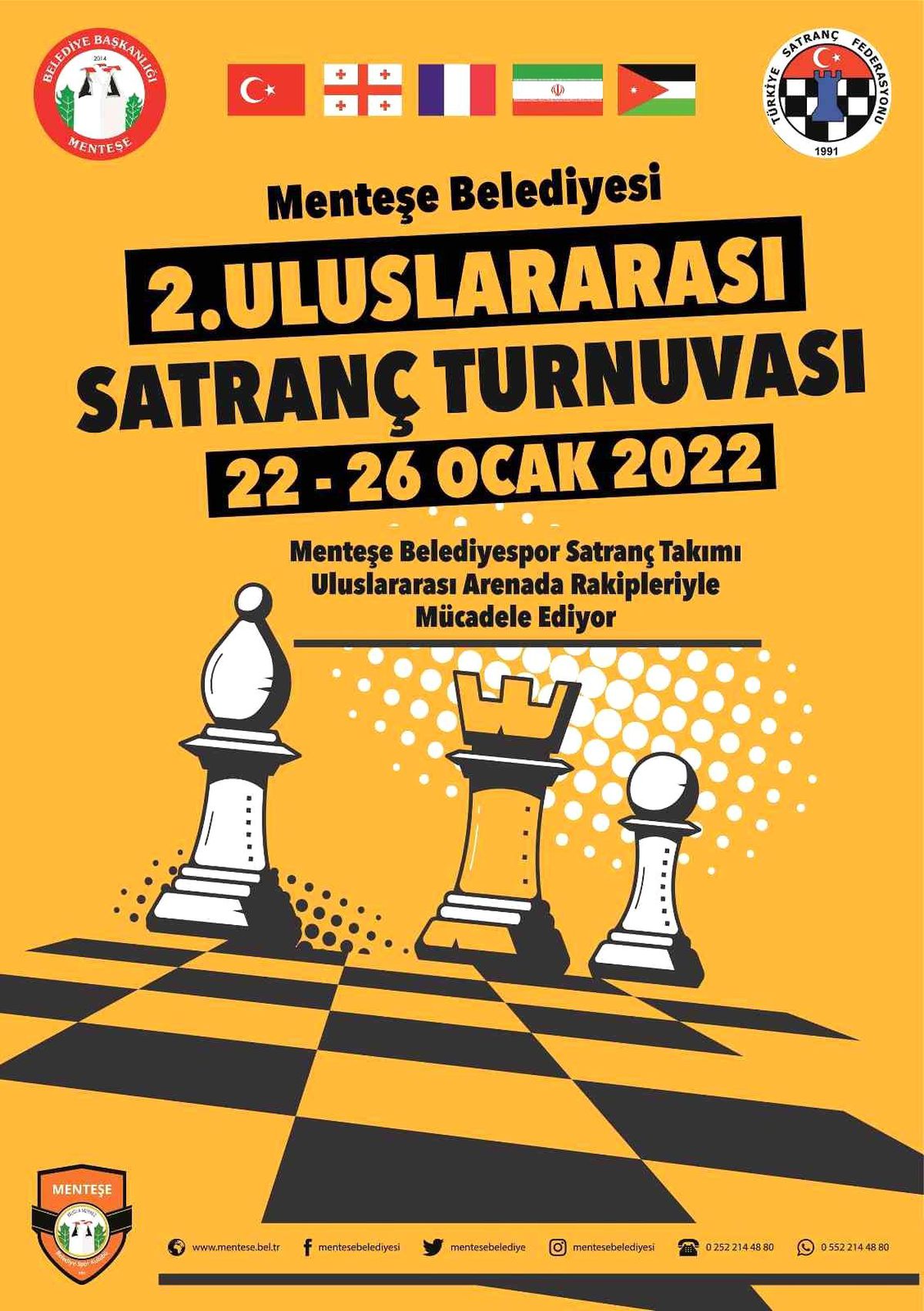 2\'nci Uluslararası satranç turnuvası başlıyor