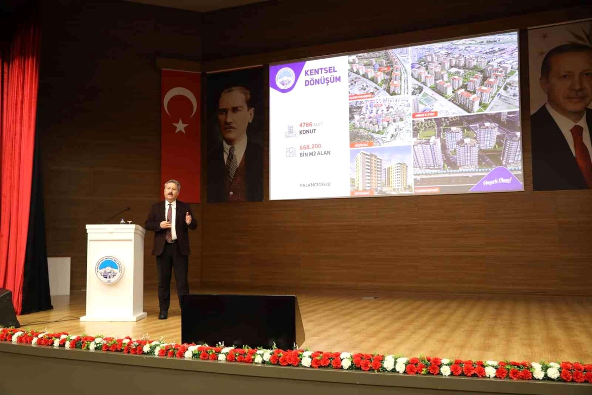 Palancıoğlu mahalle muhtarlarına hizmetlerini anlattı