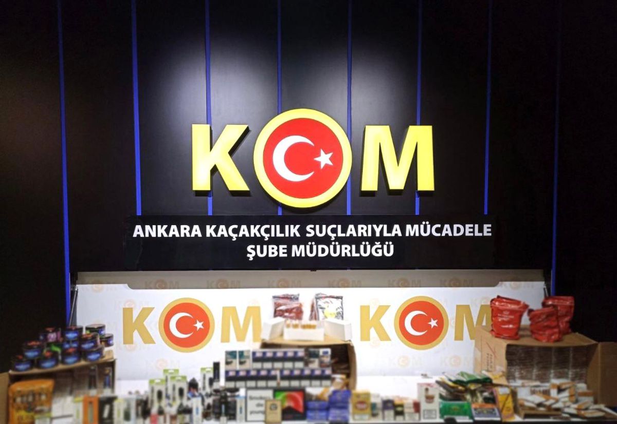Ankara\'da tütün kaçakçılarına yönelik operasyonda 2 gözaltı