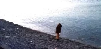 Bandırma'da deniz çekildi