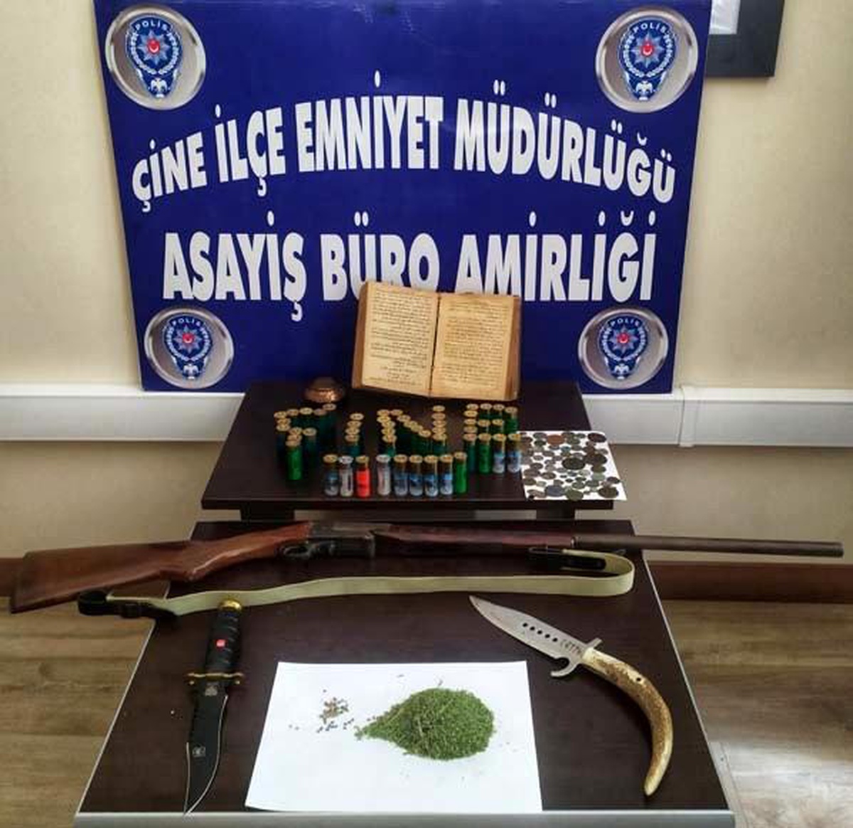 Çine\'de belediye personelinin evine uyuşturucu baskını
