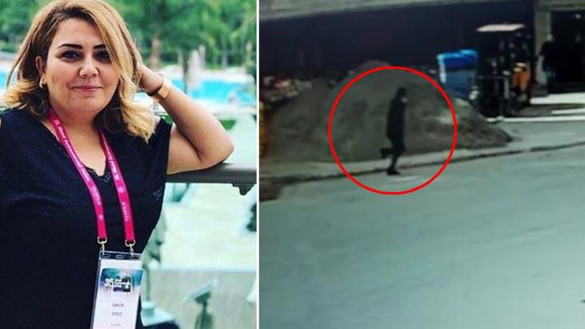 Hemşire Ömür Erez\'i öldüren şahsın kaçtığı anlar kamerada