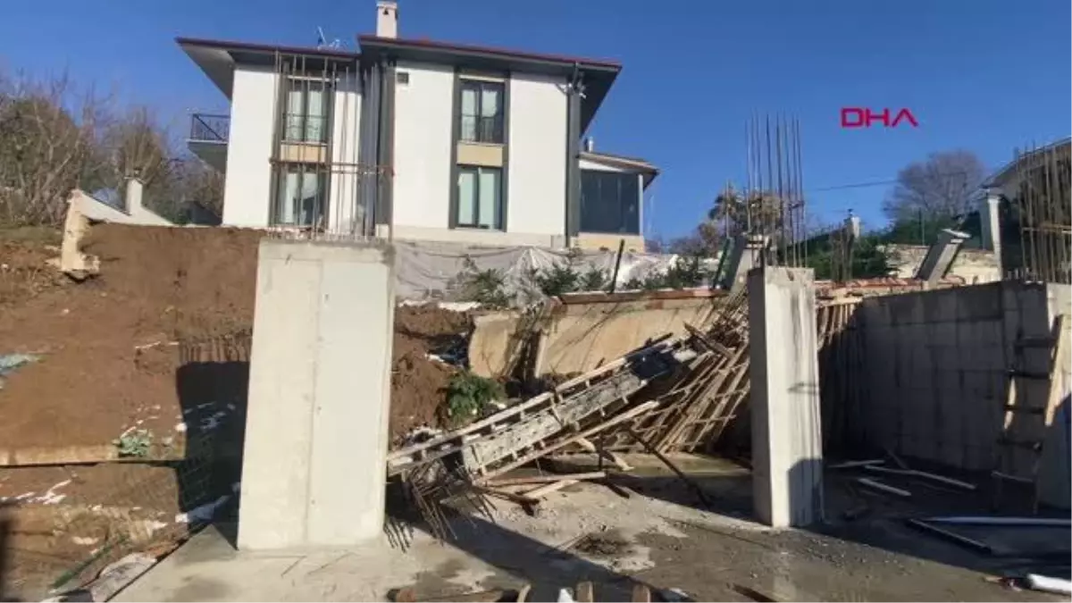 İnşaat çalışması sırasında toprak kayınca evi mühürlendi