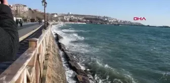 Tekirdağ'da deniz ulaşımına 'lodos' engeli