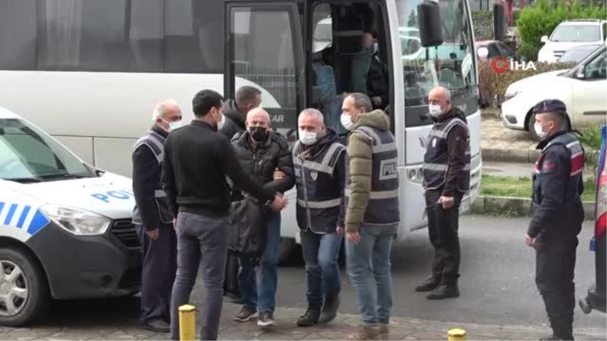 Son dakika haber: Trabzon merkezli 7 ilde yapılan sahte çek senet operasyonunda yakalanan 25 kişiden 8\'i adliyeye sevk edildi