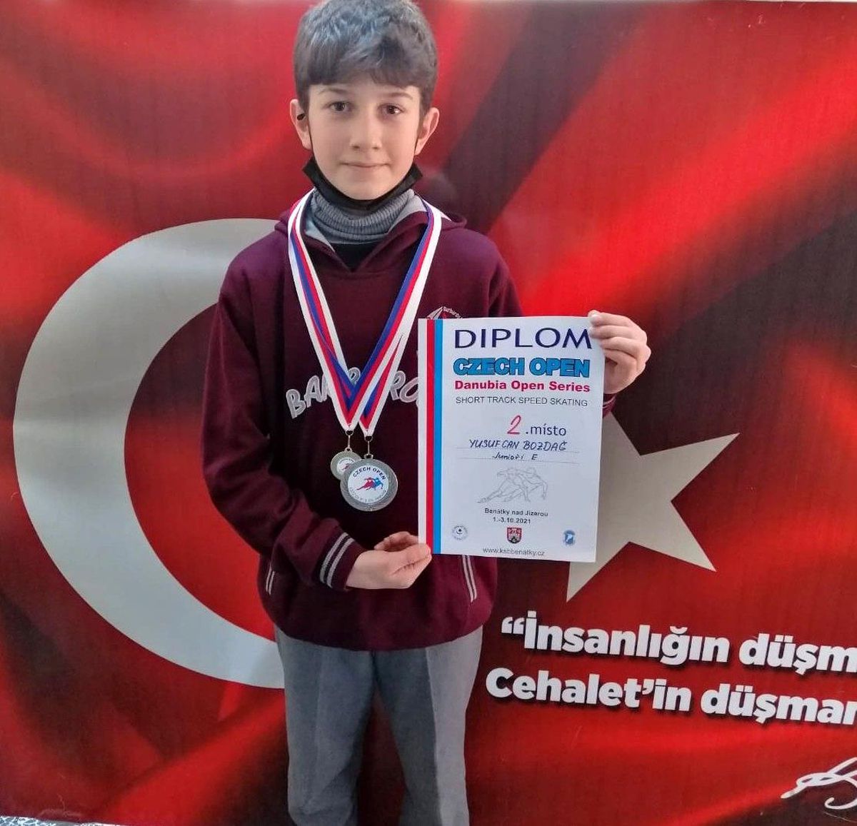 Son Dakika | Bozdağ Short Track\'ta gümüş madalya kazandı