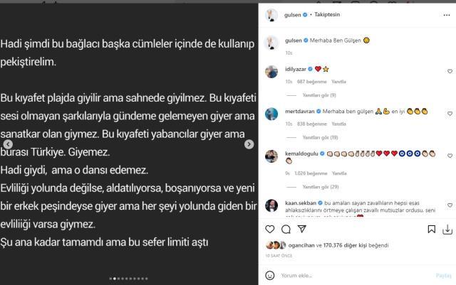 Cesur kıyafetleri ile tartışmaların odağı haline gelen Gülşen sessizliğini bozdu: Hiçbir sıfatın kölesi değilim