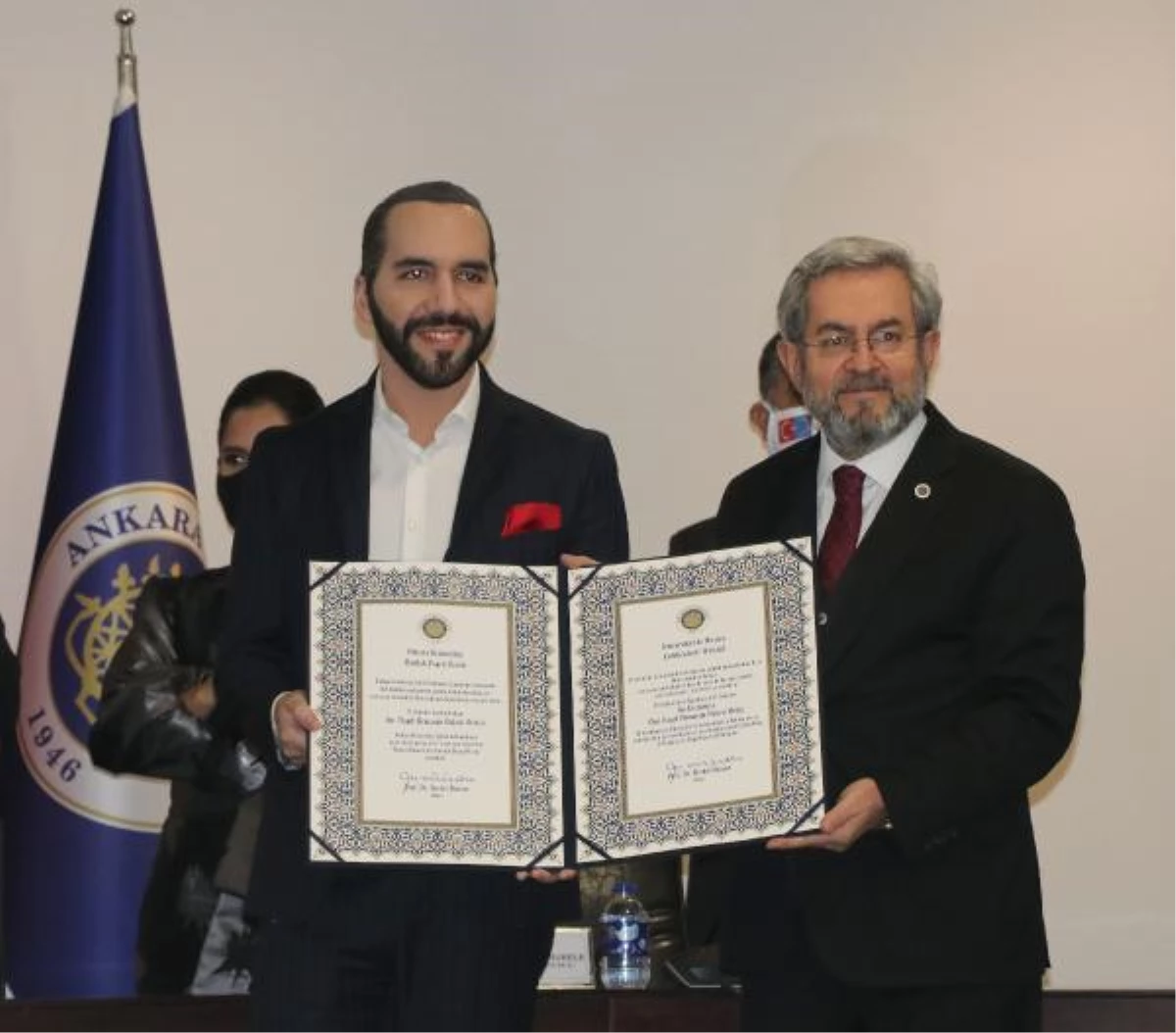 El Salvador Devlet Başkanı Bukele\'ye \'Dostluk Payesi Beratı\'