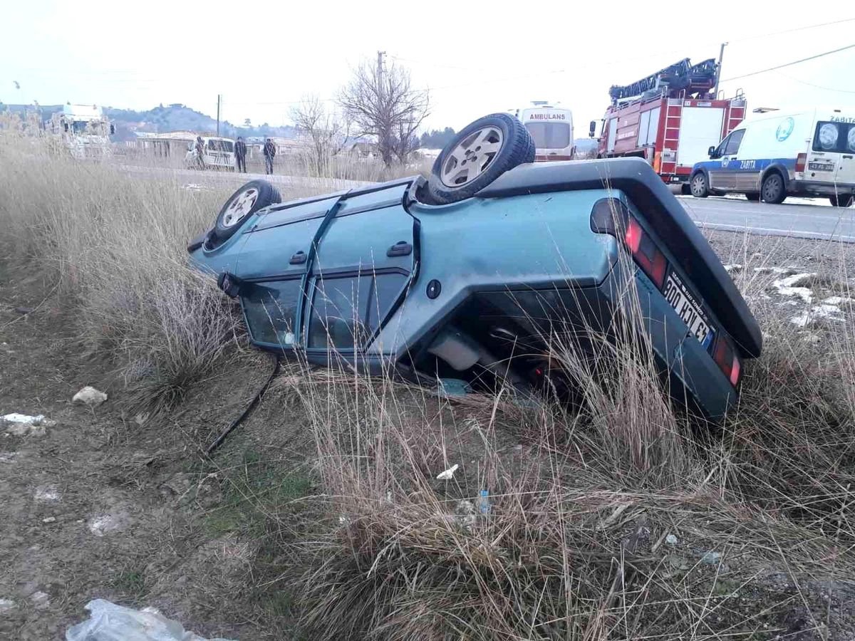Son dakika! Hisarcık\'ta trafik kazası: 1 yaralı