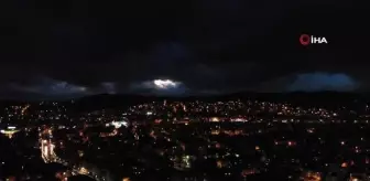 Kar öncesi şehir kara bulutlara teslim oldu