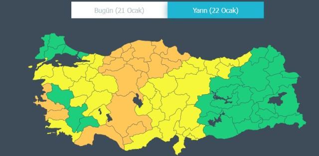 Meteoroloji'den 51 ile sarı ve turuncu kodlu uyarı! Kar tüm yurdu etkisi altına alacak