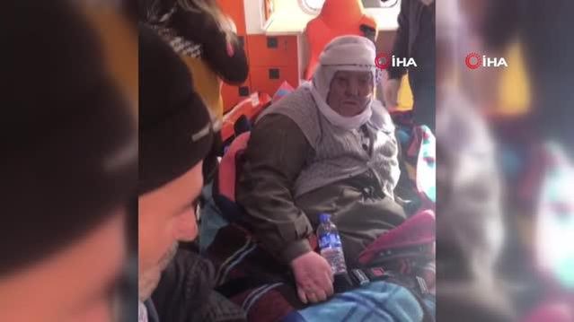 Son dakika haber | Obezite rahatsızlığı olan yaşlı kadın hastaneye böyle ulaştırıldı
