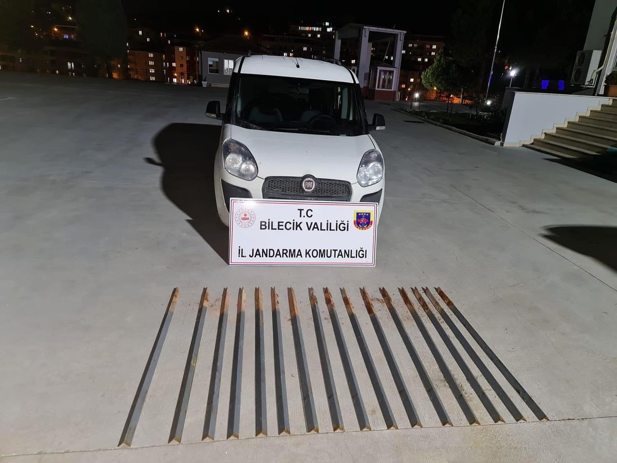 Orman İşletme Müdürlüğüne ait demir kazıkları çalan şahıs suçüstü yakalandı