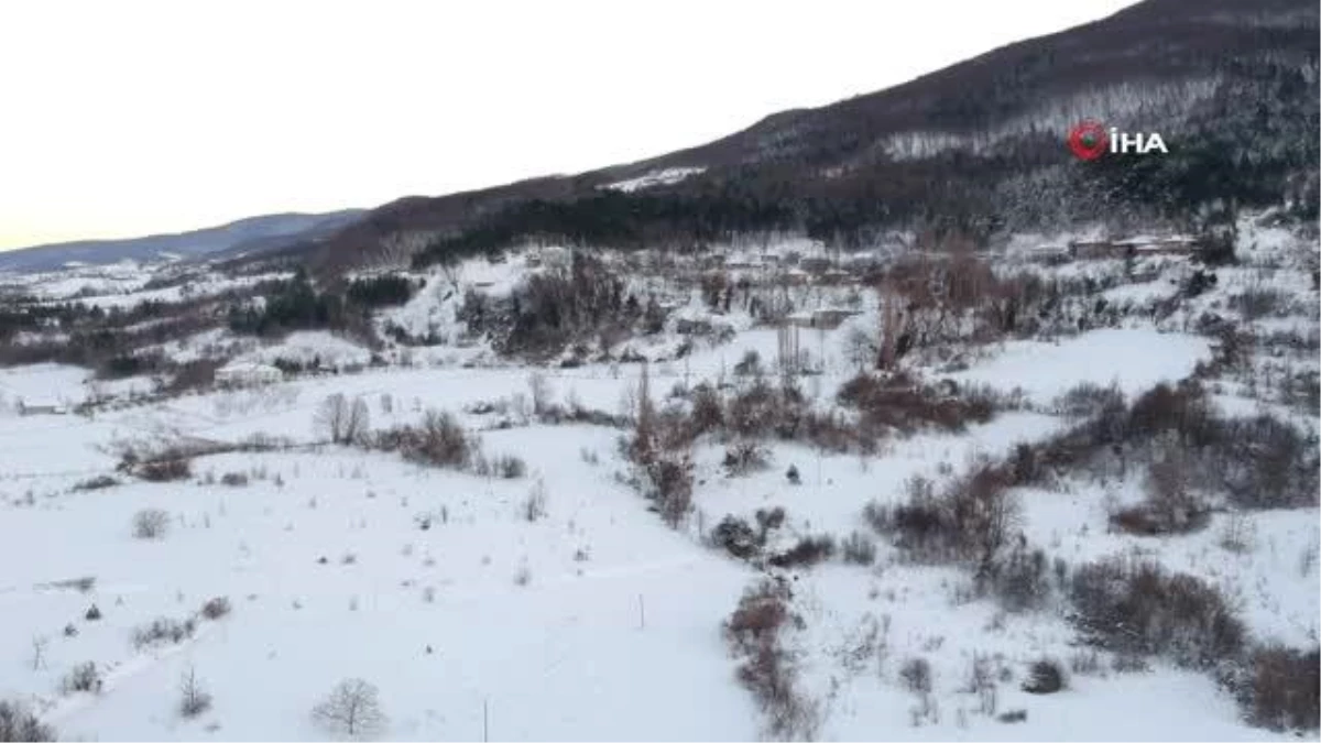 Türkiye\'nin en kuzeyinde kar güzelliği kartpostallık manzaralar oluşturdu