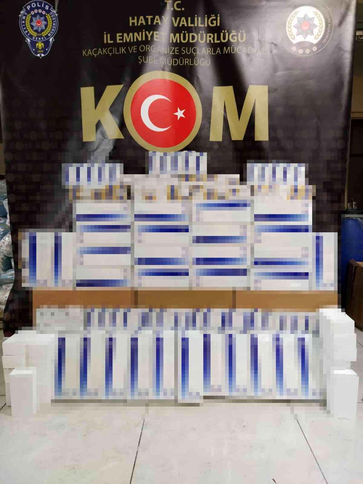 Hatay\'da kaçak sigara operasyonu