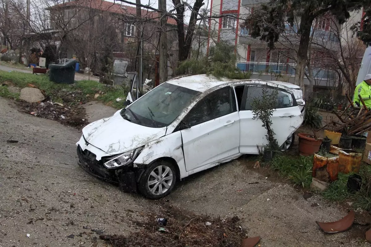 Kontrolden çıkan otomobil takla attı: 1 yaralı
