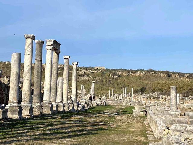 Perge Antik Kenti'nin ziyaretçi sayısı 2021 yılında yüzde yüz arttı