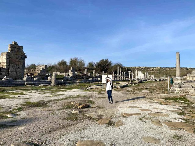 Perge Antik Kenti'nin ziyaretçi sayısı 2021 yılında yüzde yüz arttı