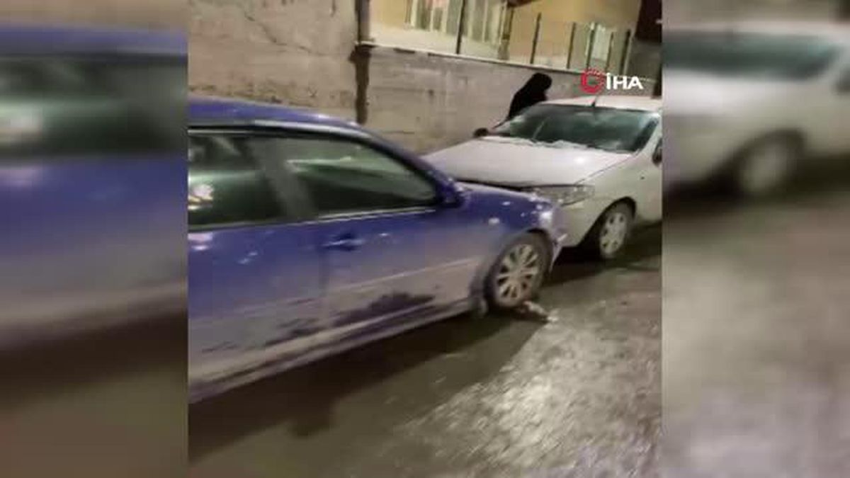 6 otomobile çarptı, olay yerinden kaçtı