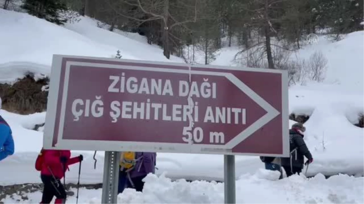 GÜMÜŞHANE - Zigana Dağı\'nda 13 yıl önceki çığda hayatını kaybeden 10 dağcı anıldı