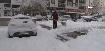 Konya kar yağışı sonrası beyaza büründü