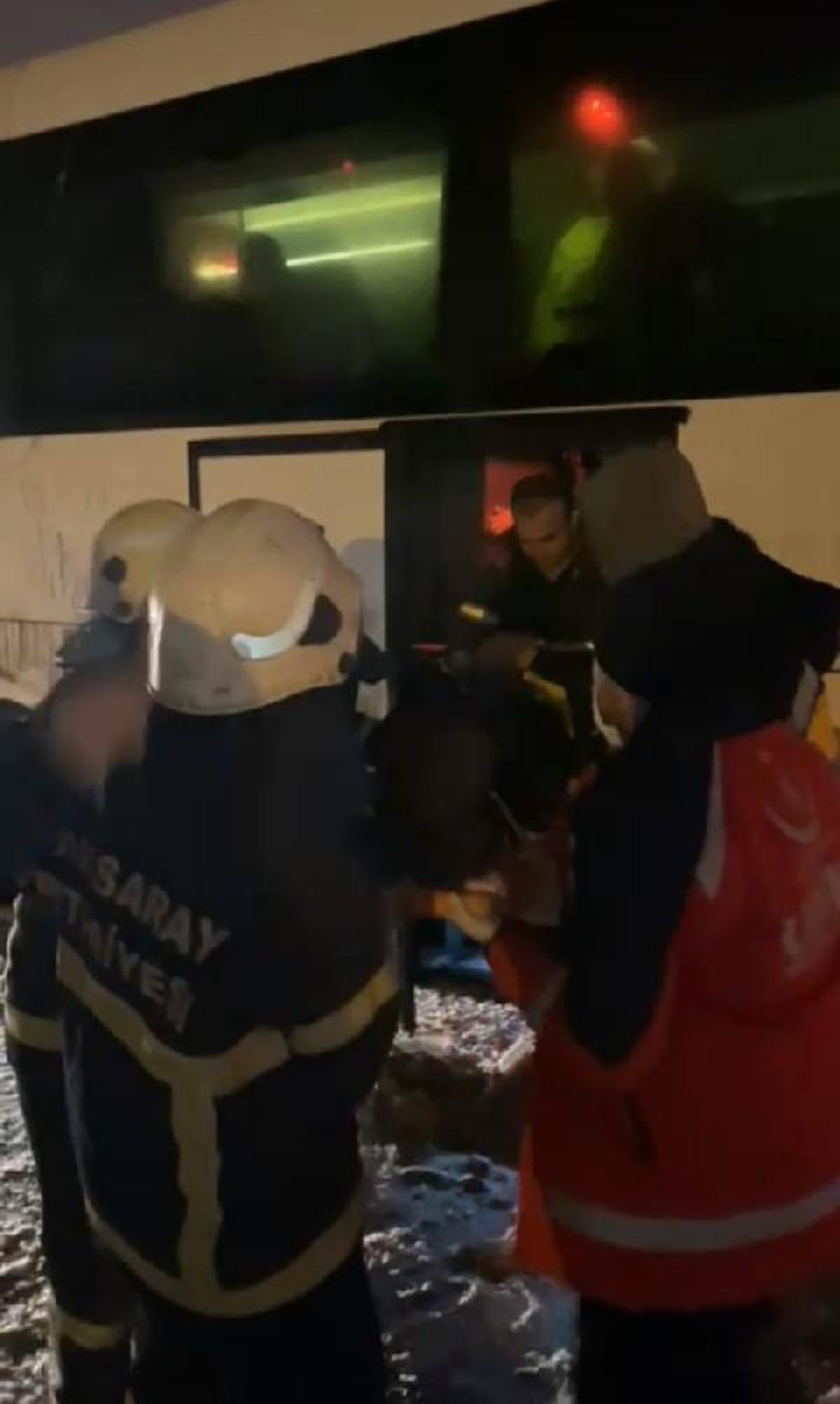 Nevşehir yolu ulaşıma kapandı