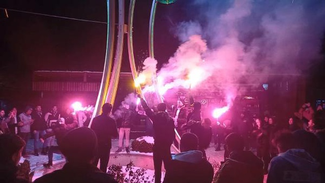 Trabzon'da galibiyet coşkusu