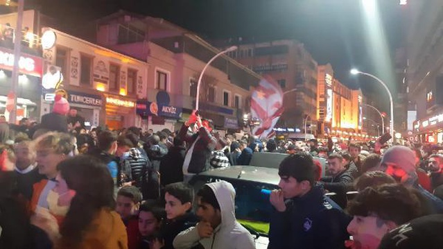 Trabzon'da galibiyet coşkusu