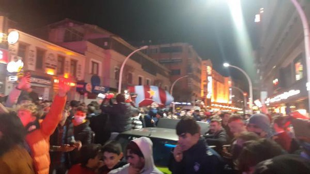 Trabzon'da galibiyet coşkusu