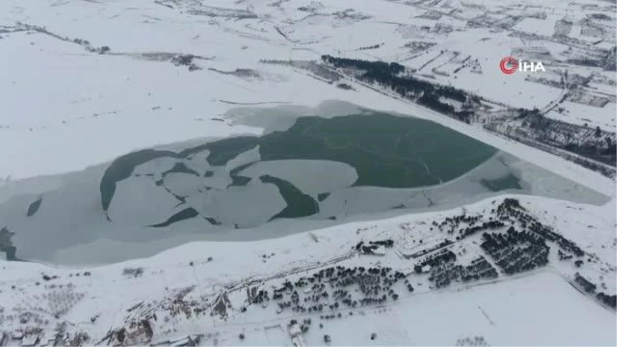Son dakika! Dondurucu soğuklar nedeni ile Cip Baraj Gölü buz tuttu