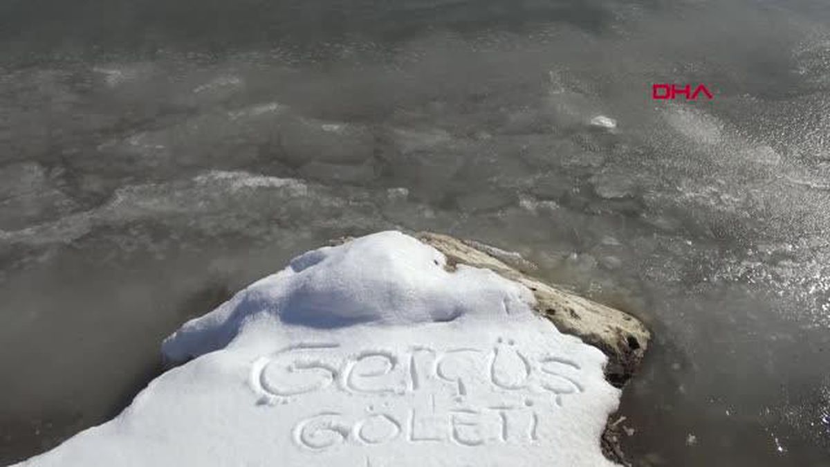GERCÜŞ'TE KIRKAT GÖLETİ DONDU