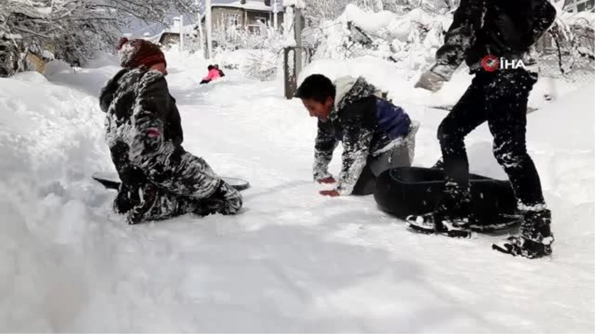Konya\'nın Hadim ilçesinde kar kalınlığı 1 metreyi geçti