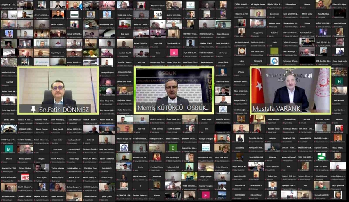 OSBÜK, iş dünyasını Bakan Varank ve Dönmez ile bir araya getirdi
