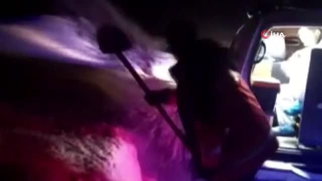 UMKE ve 112 ekipleri, kovid hastasını 9 saatlik çalışmayla hastaneye ulaştırdı