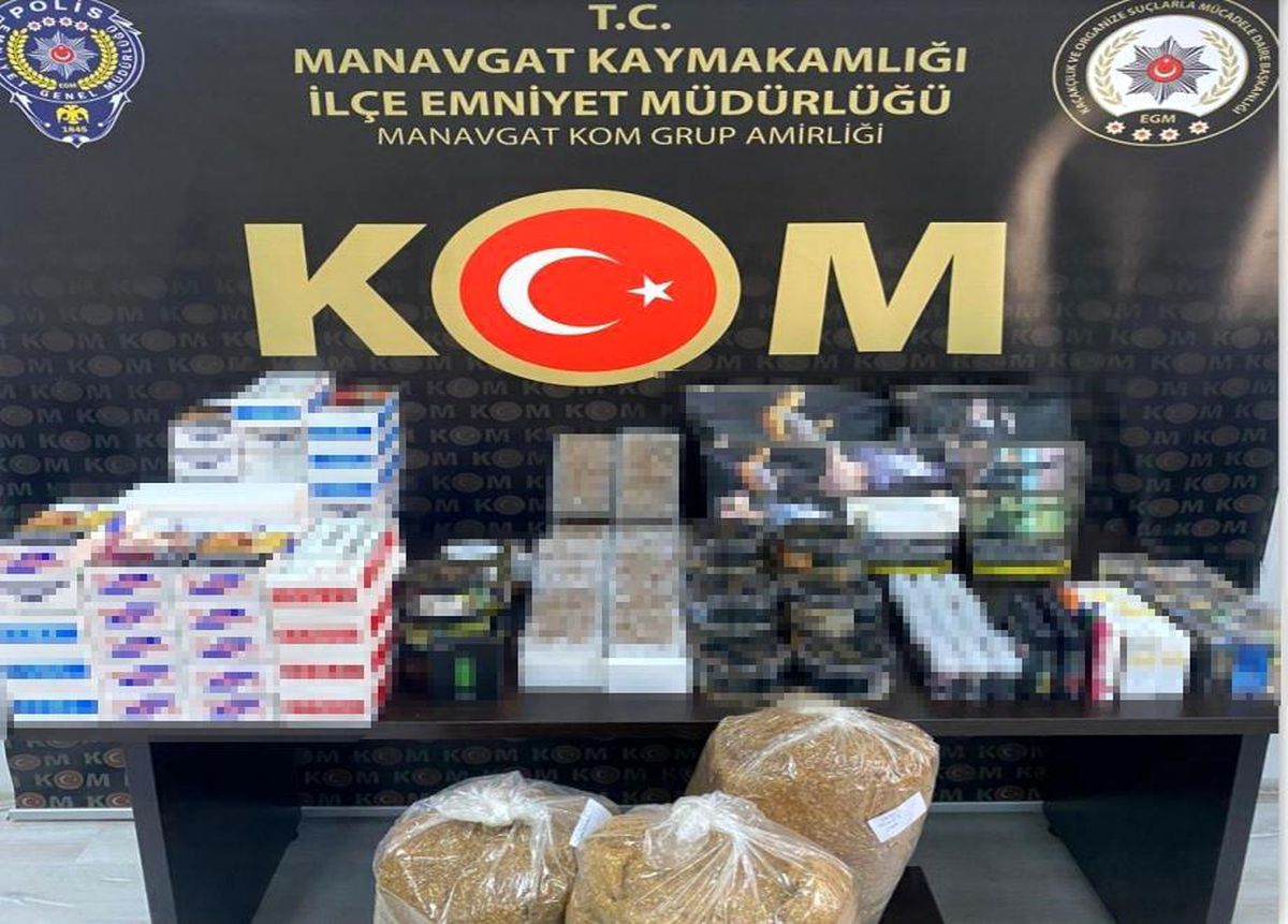 Antalya\'da 2 bin 340 adet içi tütünle doldurulmuş sahte sigara ele geçirildi