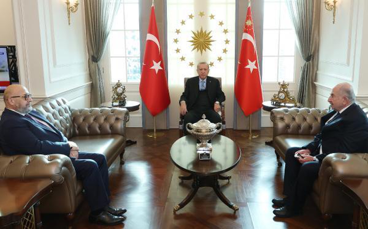 Cumhurbaşkanı Erdoğan, Ermeni Vakıflar Birliği Başkanı Şirinoğlu\'nu kabul etti