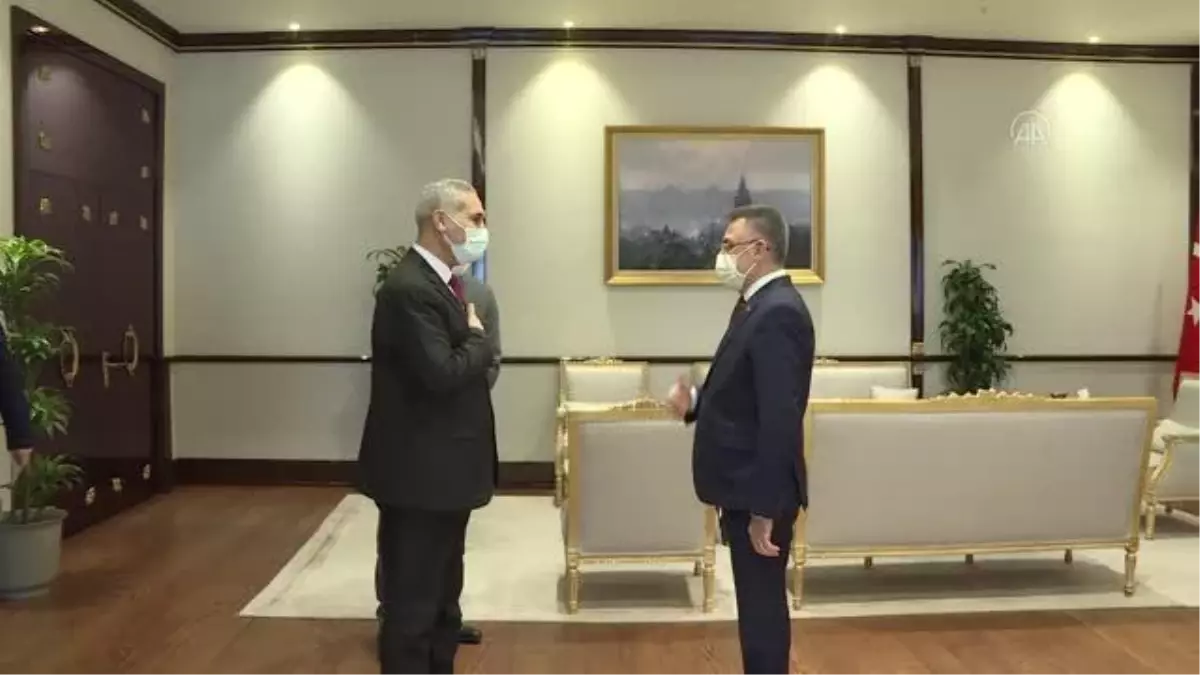 Cumhurbaşkanı Yardımcısı Oktay, Libya Büyükelçisi Elgelaib'i kabul etti
