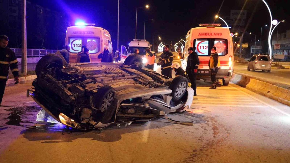 Son dakika haberleri... Edirne\'de feci kaza: 1 ölü, 3 yaralı