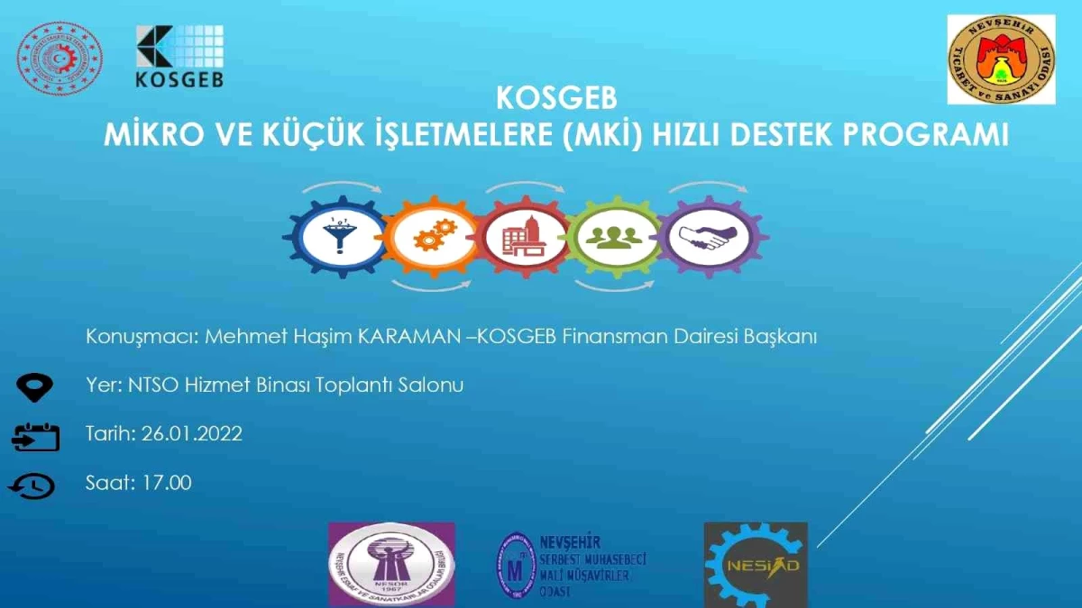 KOSGEB Finansman Dairesi Başkanı Karaman Nevşehir\'e gelecek