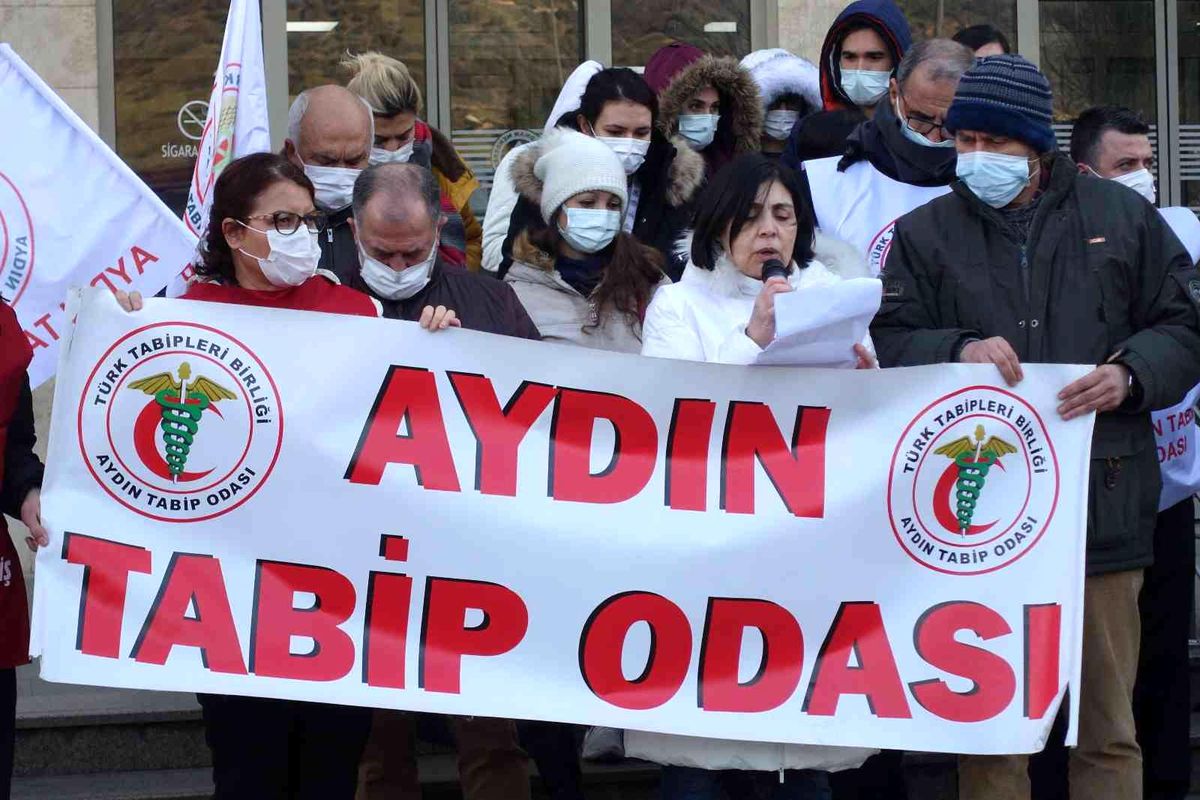 Aydın Tabip Odası\'ndan beyaz nöbet eylemi