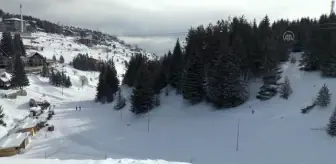 KALKANDELEN - Kuzey Makedonya'da Popova Şapka kayak merkezi