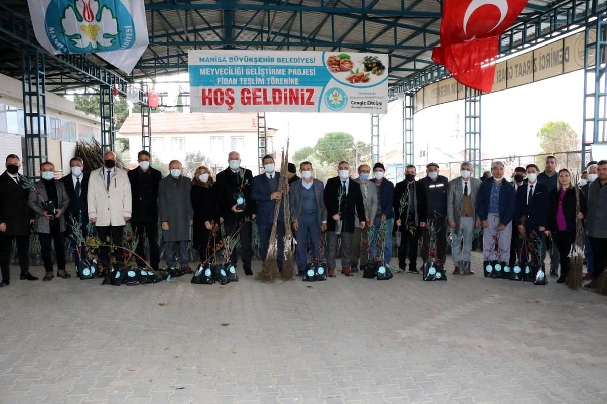 Manisalı üreticilere yüzde 75 hibe destekli meyve fidanı