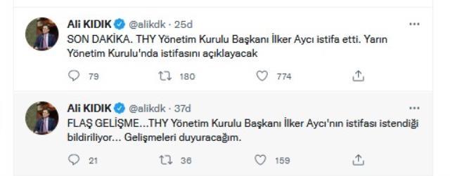 THY Yönetim Kurulu Başkanı İlker Aycı istifa etti iddiası