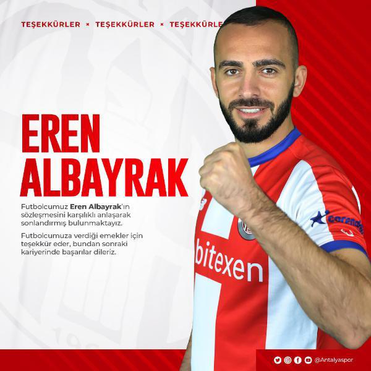Antalyaspor\'da Eren Albayrak ile yollar ayrıldı