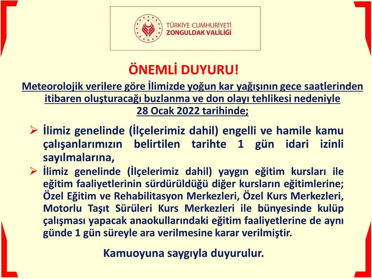 Engelli ve hamile kamu çalışanların bir gün süre ile izin