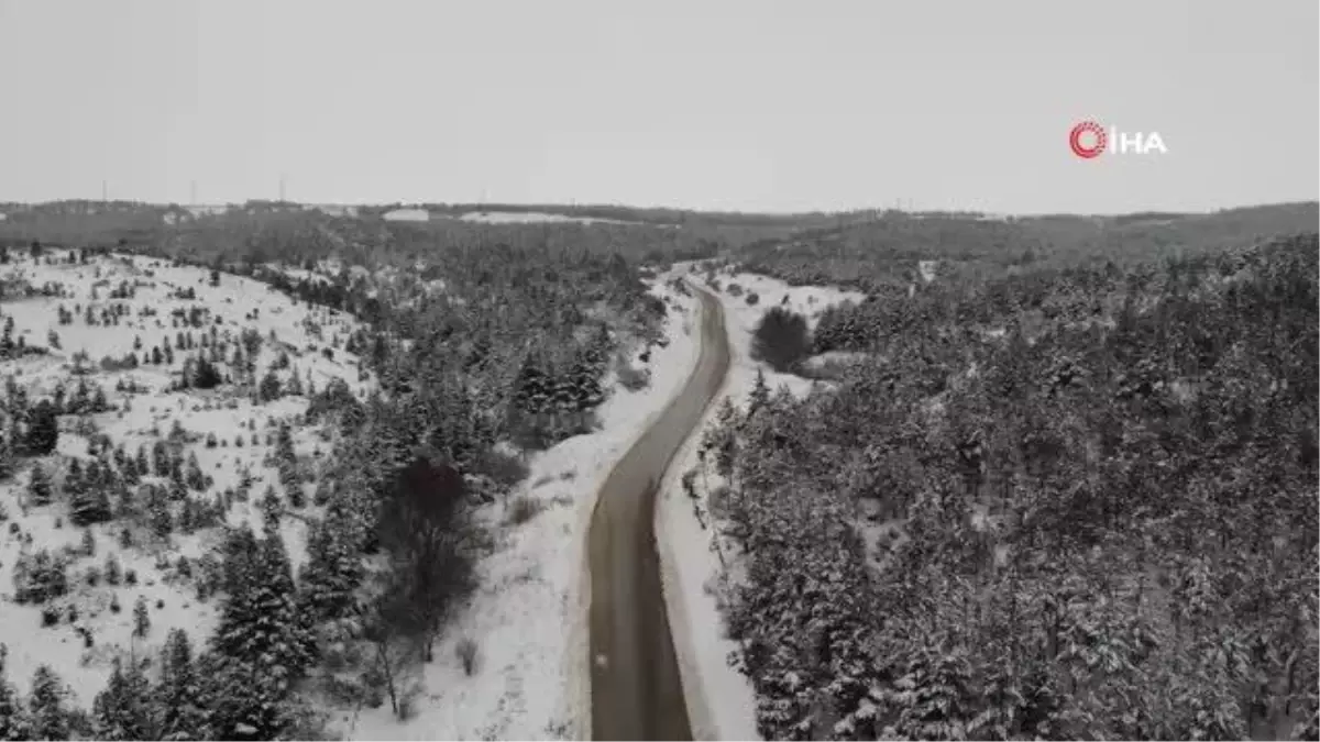 Eskişehir Kent Ormanı'ndan doyumsuz kış manzaraları
