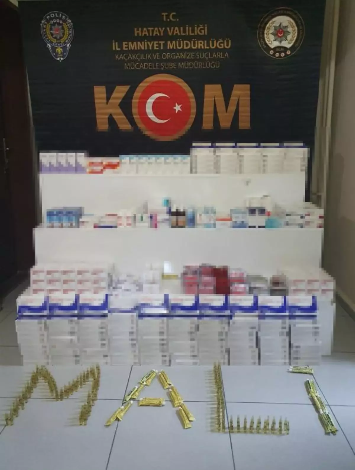 Hatay'da faturasız ilaca 2 gözaltı